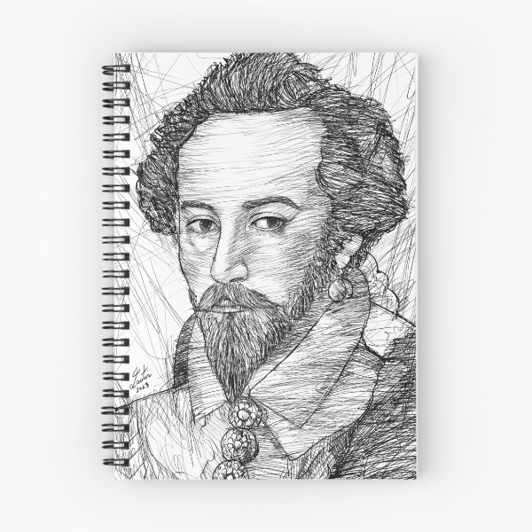 Item preview, WALTER RALEIGH ink portrait designed and sold by lautir.