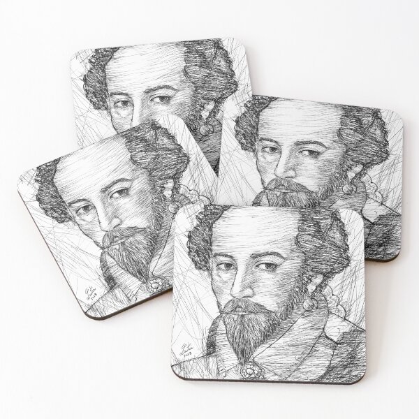Item preview, WALTER RALEIGH ink portrait designed and sold by lautir.