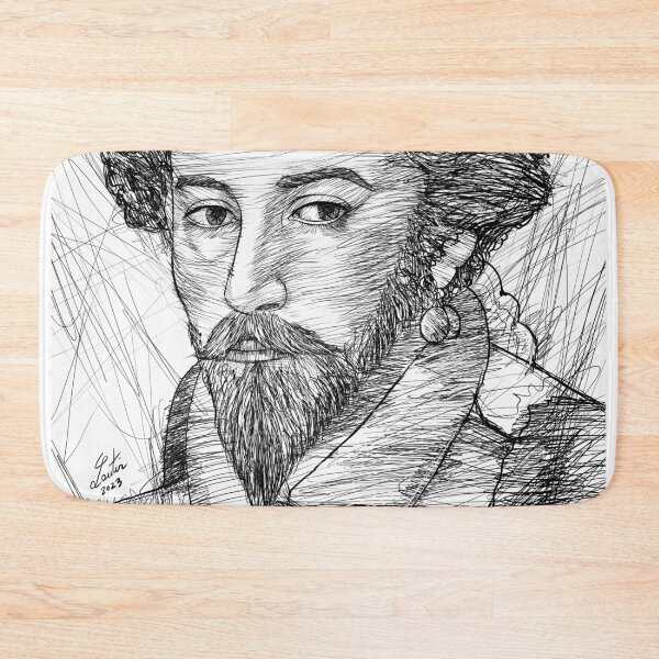 Item preview, WALTER RALEIGH ink portrait designed and sold by lautir.
