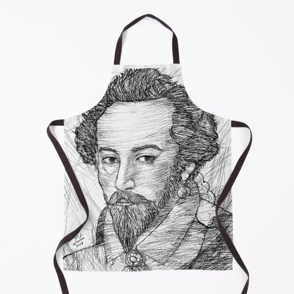 Artikelvorschau, WALTER RALEIGH Tuscheporträt entworfen und verkauft von lautir.