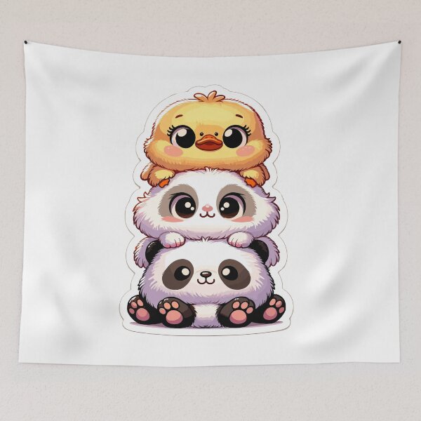 Item preview, Whimsical Baby Animal Tower designed and sold by LittleSophia1.