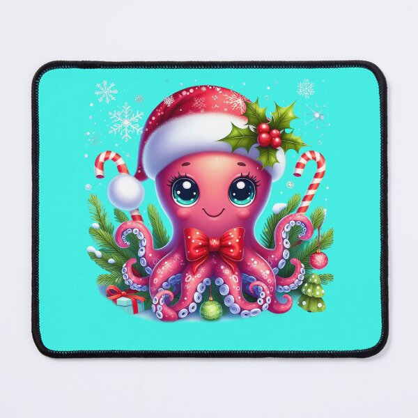 Item preview, Adorable Little Christmas Octopus designed and sold by DigiDreamyArt.