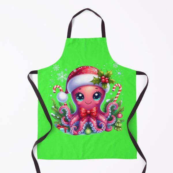 Item preview, Adorable Little Christmas Octopus designed and sold by DigiDreamyArt.
