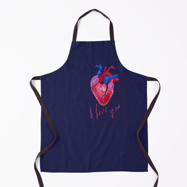 Item preview, Red blue purple heart realistic watercolor painting designed and sold by LiudaLobza.