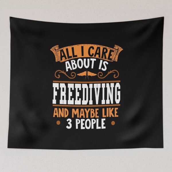 Item preview, All I Care About Is Freediving designed and sold by saulmedia.