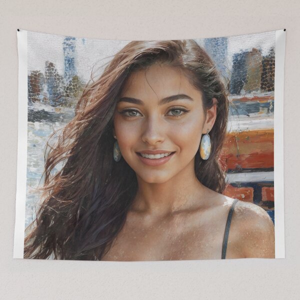 Item preview, Sailing Smiles: Portrait on Staten Island Ferry designed and sold by creative-cub.