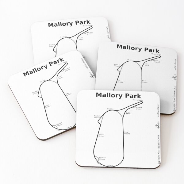 Item preview, Mallory Park Circuit, with Corner Names designed and sold by ukCircuits.net.