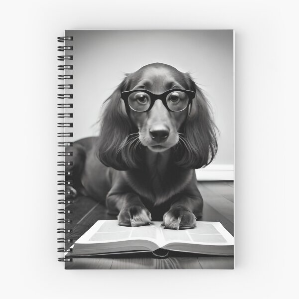 Item preview, Dachshund dog with glasses | Cute Dachshund dog | Dog Reader designed and sold by GemaDesings.