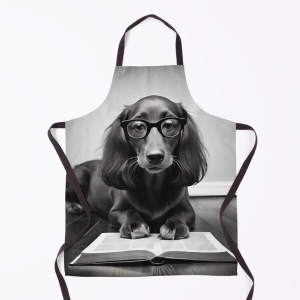Item preview, Dachshund dog with glasses | Cute Dachshund dog | Dog Reader designed and sold by GemaDesings.