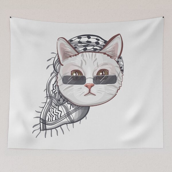 Item preview, kufiya cat designed and sold by asome.