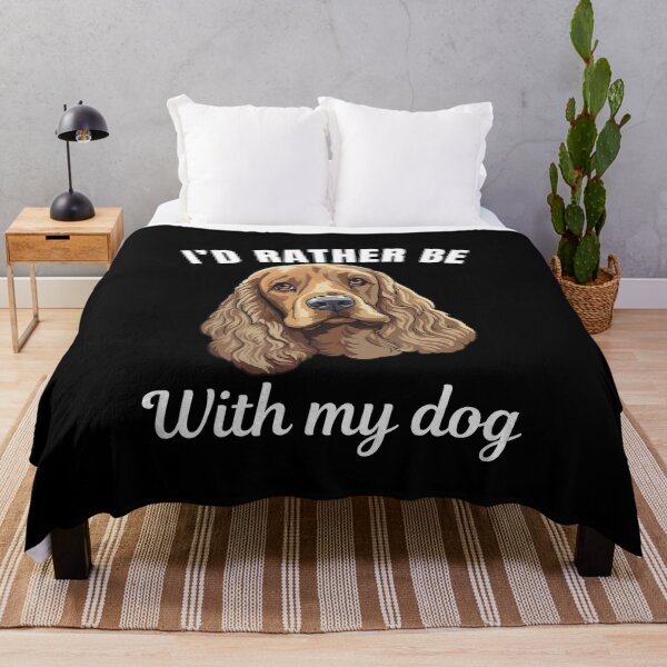 Item preview, I'd rather be with my dog, funny Cocker Spaniel breed owners or lovers saying  designed and sold by NBSStore.