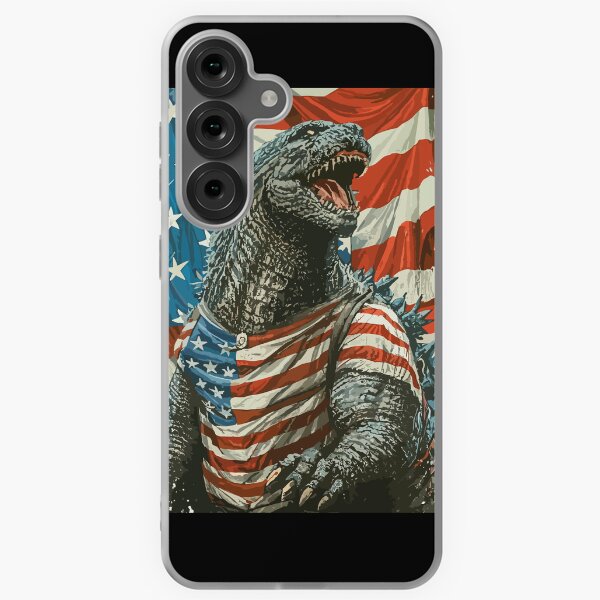 Aperçu de l'œuvre Drapeau Godzilla créée et vendue par AmericaShop.