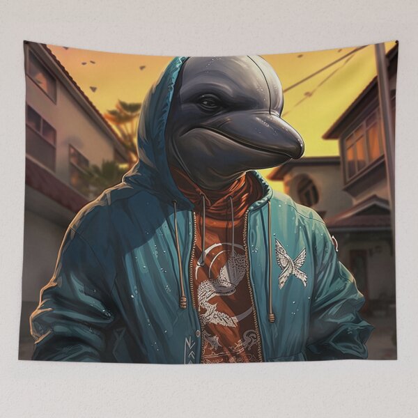 Item preview, Dolphin | Hip Hop style designed and sold by ComicsFactory.