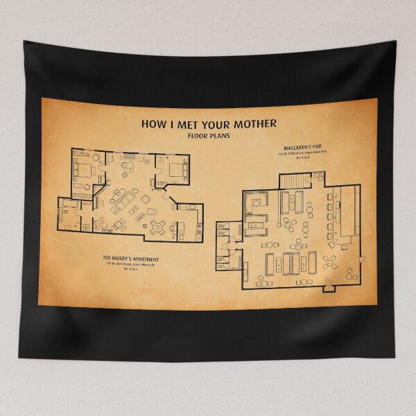 Item preview, How I Met Your Mother Floor - (Aged Parchment) designed and sold by BGALAXY.