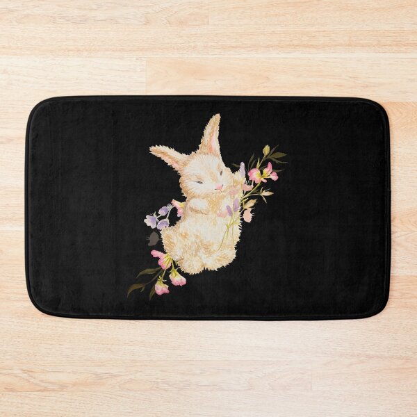 Item preview, rabbit and camellia flowers  designed and sold by LionessLove.