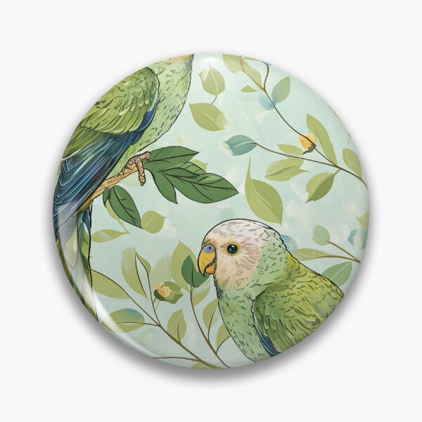 Item preview, quaker parrot chubby pattern designed and sold by ptMaker.
