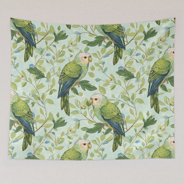 Item preview, quaker parrot chubby pattern designed and sold by ptMaker.