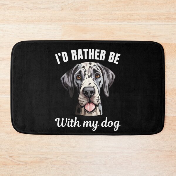 Item preview, I'd rather be with my dog, funny Great Dane breed owners or lovers saying  designed and sold by NBSStore.