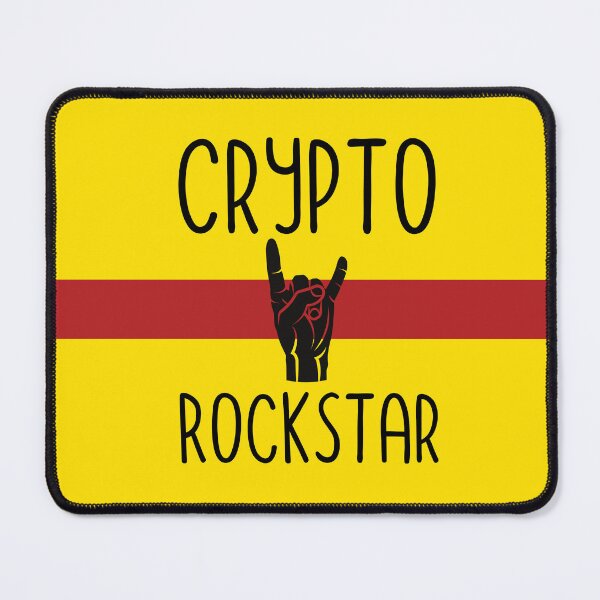 Aperçu de l'œuvre Art imprimé : Crypto Rockstar. créée et vendue par GiveMeMood.