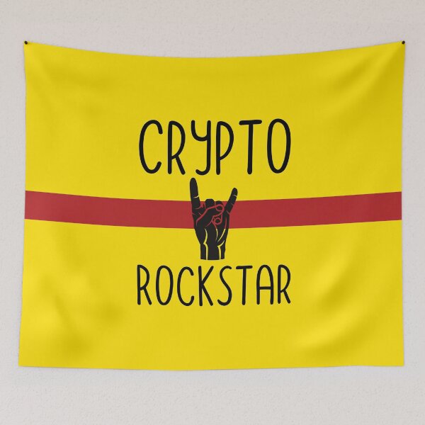 Item preview, Print Art: Crypto Rockstar. designed and sold by GiveMeMood.