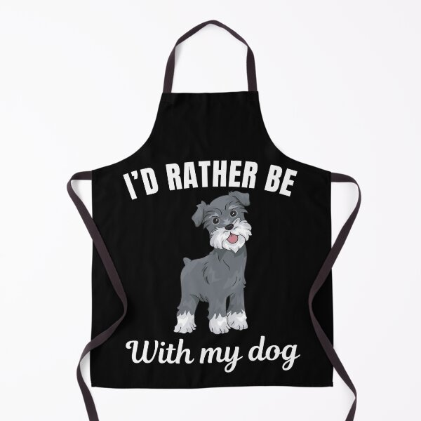 Item preview, I'd rather be with my dog, funny Miniature Schnauzer breed owners or lovers saying designed and sold by NBSStore.