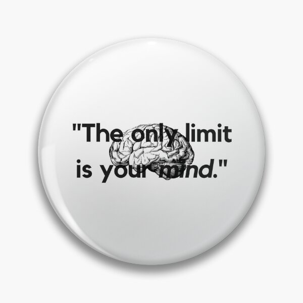 Item preview, "The only limit is your mind." - Inspirational Quote designed and sold by Bananobanini.