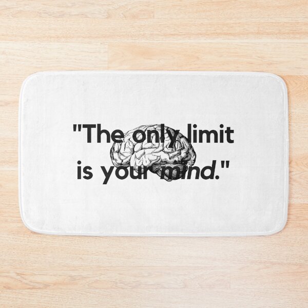 Item preview, "The only limit is your mind." - Inspirational Quote designed and sold by Bananobanini.