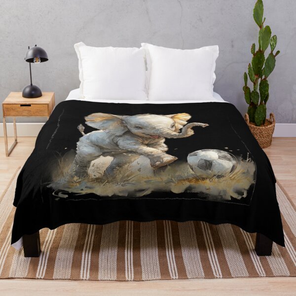 Item preview, Elephant Playing Soccer designed and sold by Master-Print.