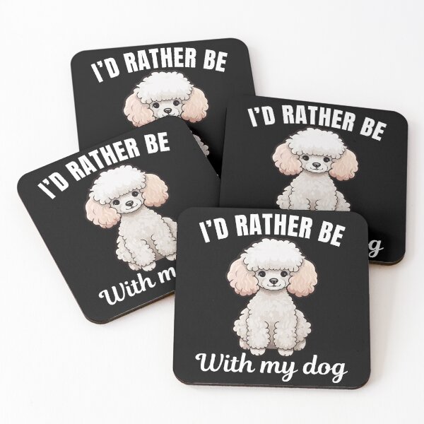Item preview, I'd rather be with my dog, funny Poodle breed owners or lovers saying  designed and sold by NBSStore.