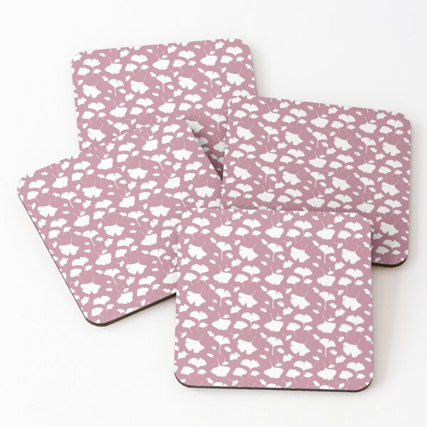 Item preview, Gingko Leaves  in puce purple designed and sold by Coastal Garden Design Studio.