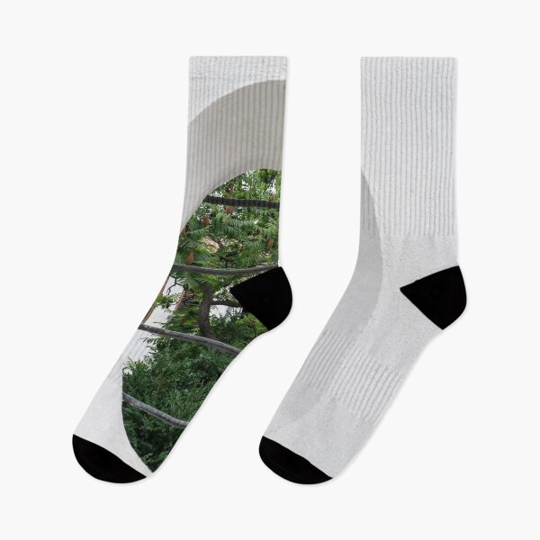 Item preview, A Scandi Style Look Through a Barred Fence Window designed and sold by Georgia Mizuleva.