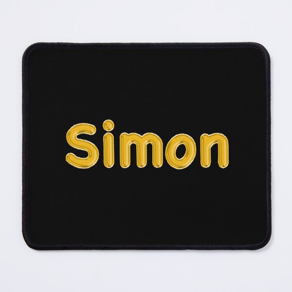 Item preview, Golden Balloon Simon Name Label (Black) designed and sold by NormadWorld.