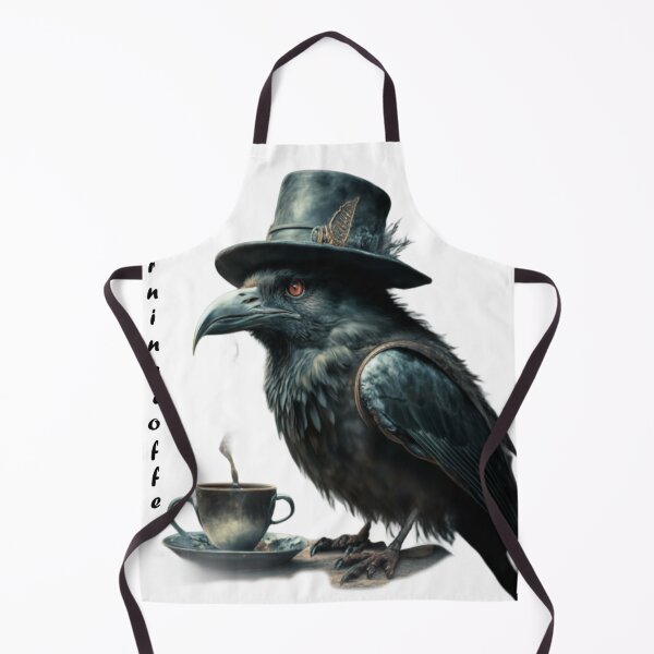 Item preview, morning coffee with black raven designed and sold by SaNNty.