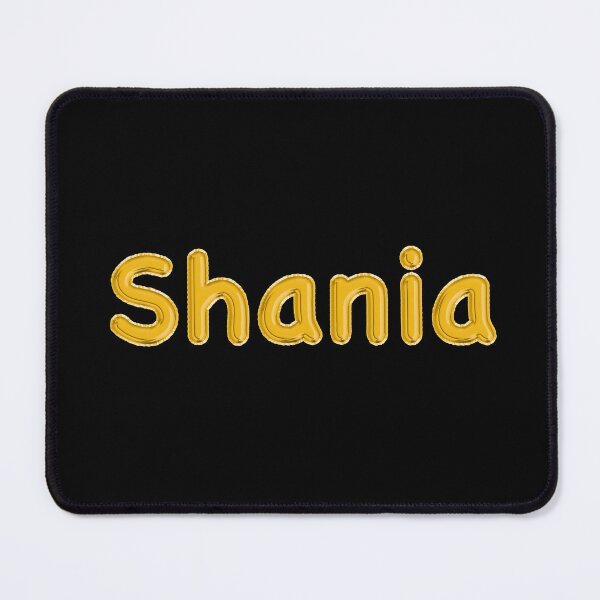 Item preview, Golden Balloon Shania Name Label (Black) designed and sold by NormadWorld.