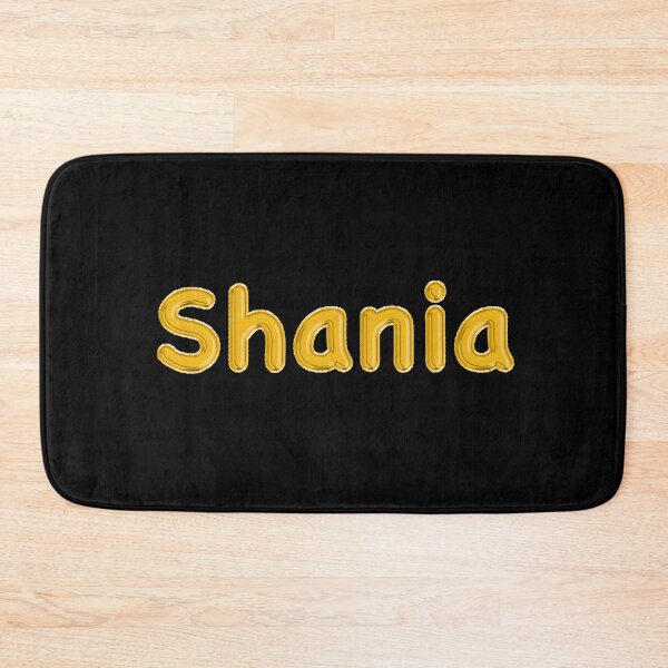 Item preview, Golden Balloon Shania Name Label (Black) designed and sold by NormadWorld.