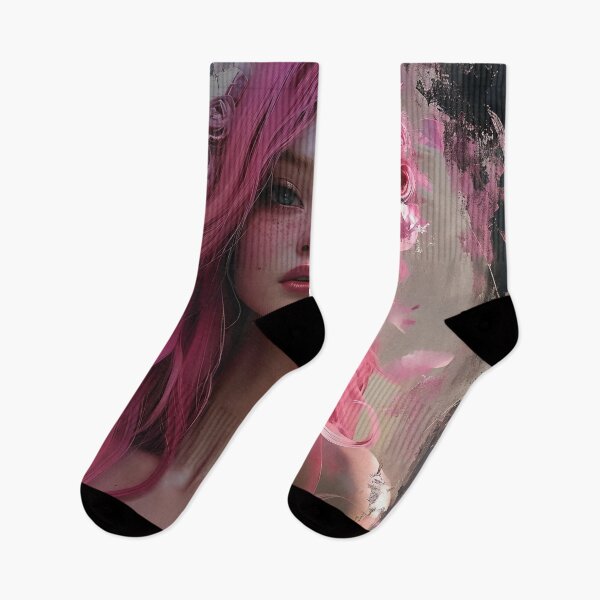 Item preview, Serene Beauty: A Portrait of Ethereal Elegance with Pink Blossoms designed and sold by oanaunciuleanu.