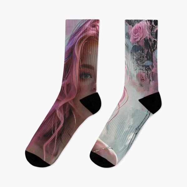Item preview, Serene Beauty: A Portrait of Ethereal Elegance with Pink Blossoms designed and sold by oanaunciuleanu.