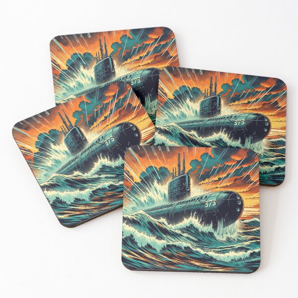 Item preview, Majestic Emergence: Submarine 373's Oceanic Ascent designed and sold by artwaves.