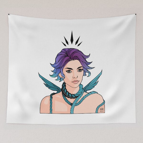 Item preview, Anime Non Binary Angel with Wings  designed and sold by ObsidianDaz.