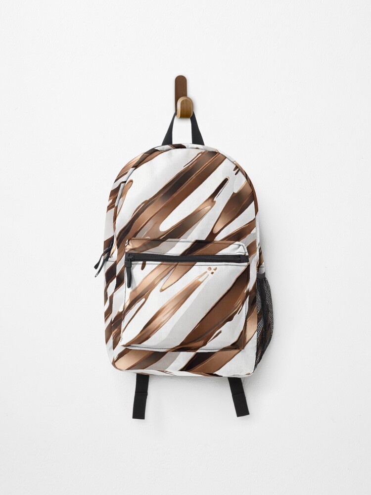 Thumbnail 1 of 3, Backpack, Metallic Pattern: Bronze Pattern designed and sold by CreativeSparkzz.
