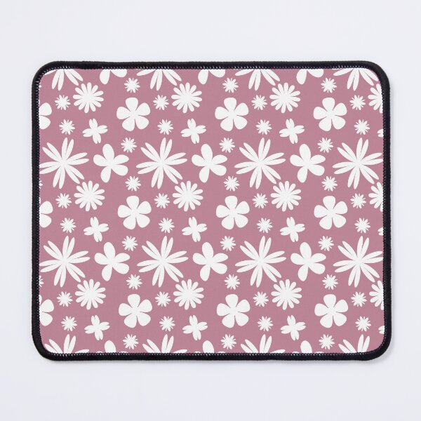 Item preview, 70s flower pattern in puce purple designed and sold by Coastal Garden Design Studio.