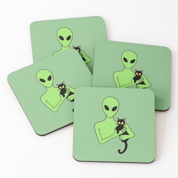 Item preview, Alien Holding Cat - Cute Alien - Alien Cat designed and sold by niceghost.