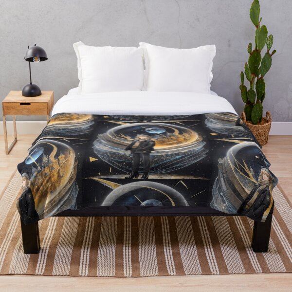 Item preview, A girl in a futuristic city at night designed and sold by ArtBoom73.