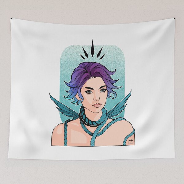 Item preview, Anime Non Binary Angel with Wings  designed and sold by ObsidianDaz.