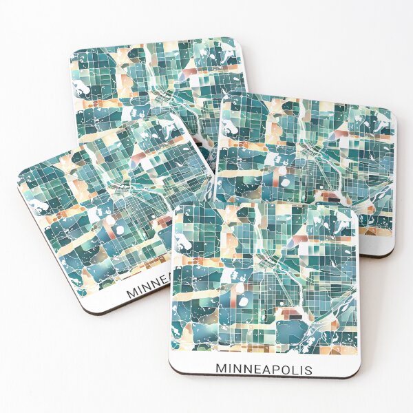 Item preview, Minneapolis Minnesota Named City Map - Lush Green designed and sold by StylishStacks.