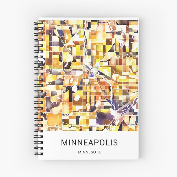Item preview, Minneapolis Minnesota Named City Map - Golden Yellow designed and sold by StylishStacks.