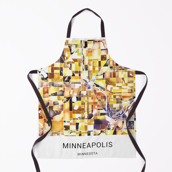 Item preview, Minneapolis Minnesota Named City Map - Golden Yellow designed and sold by StylishStacks.