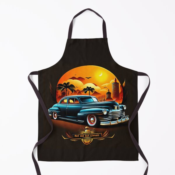Item preview, Classic old car miami orange style with palm trees designed and sold by BlueGoldArt.