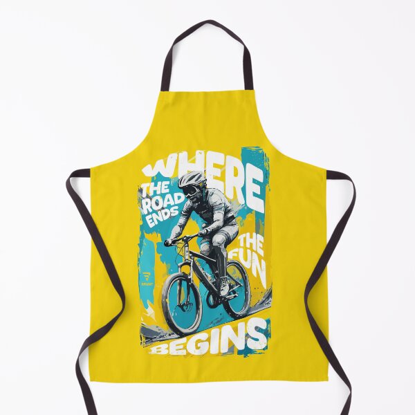 Item preview, Where The Road Ends, The Fun Begins! Mountain bike, Cycling. gift for cyclist designed and sold by BRUNTadventures.