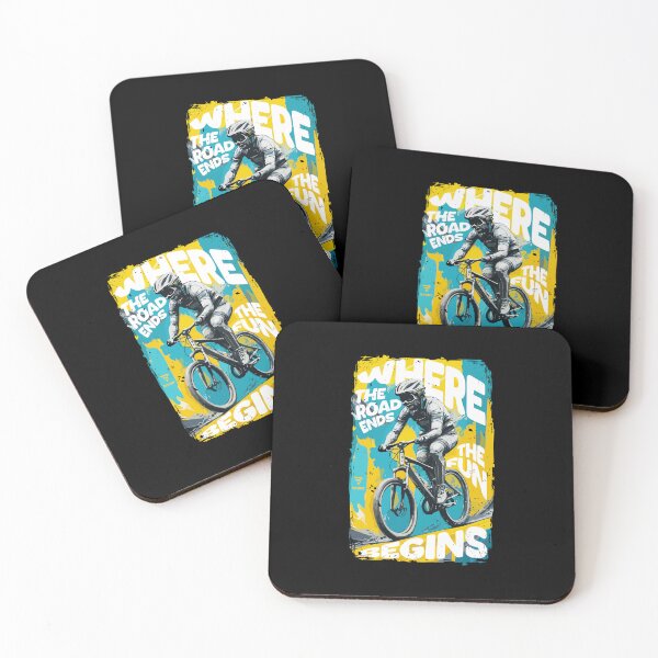 Item preview, Where The Road Ends, The Fun Begins! Mountain bike, Cycling. gift for cyclist  designed and sold by BRUNTadventures.